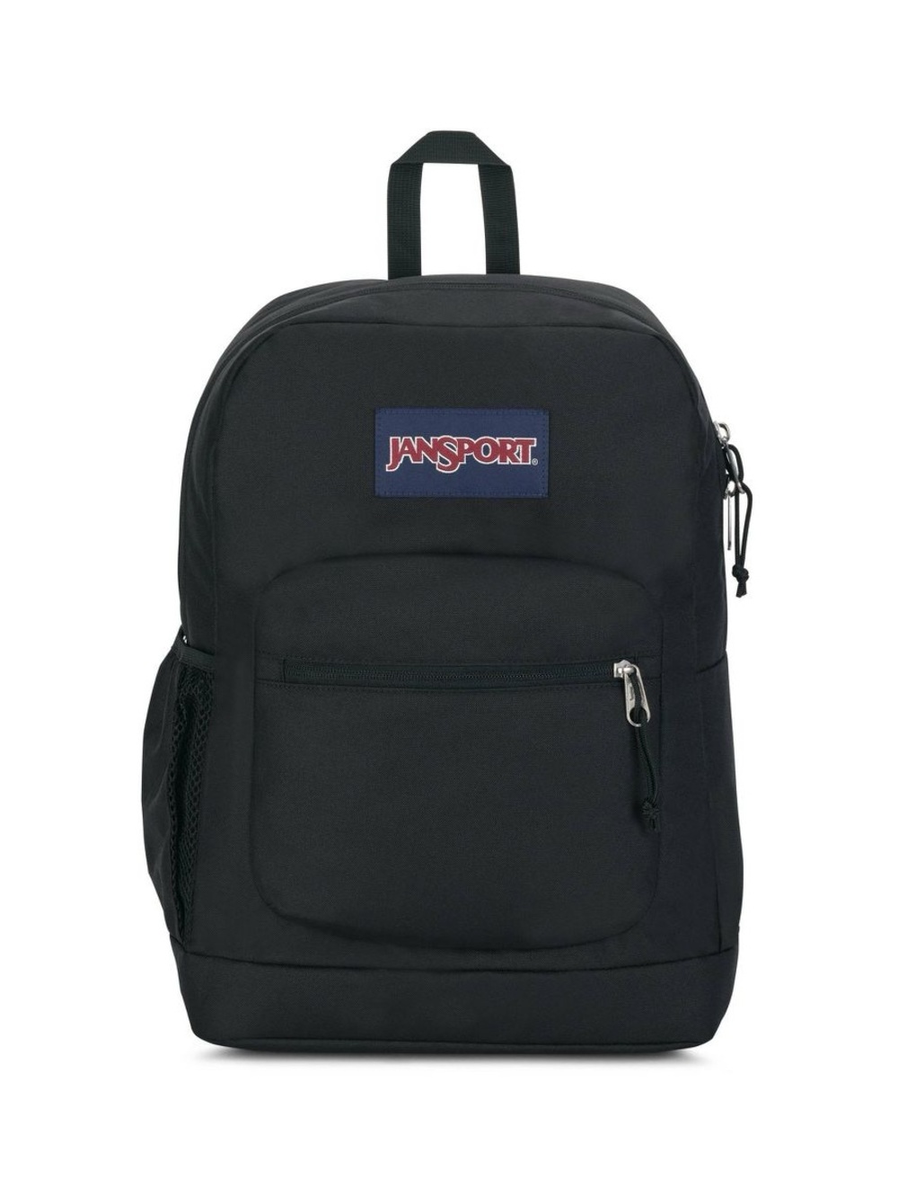 Jansport Black Backpack with Logo Patch